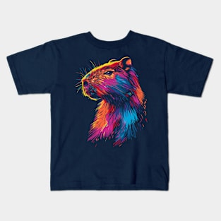 Capybara Colorful Kids T-Shirt